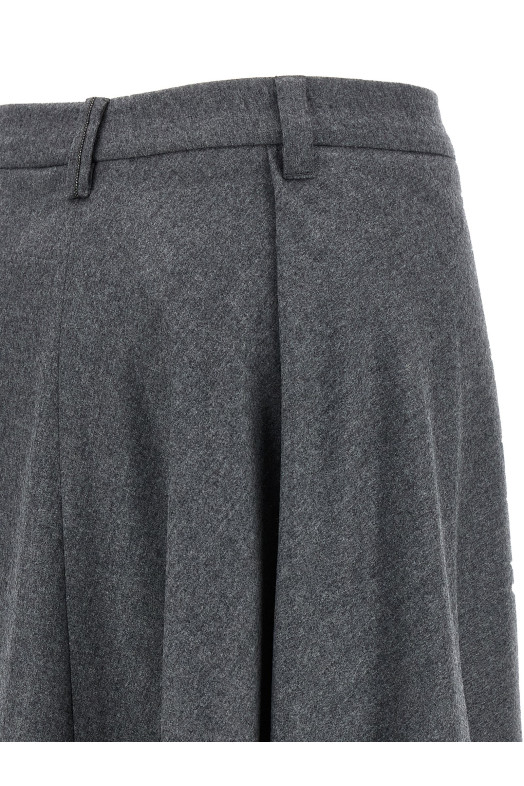 Asymmetrical wool skirt Gray Asymmetrical wool skirt Gray