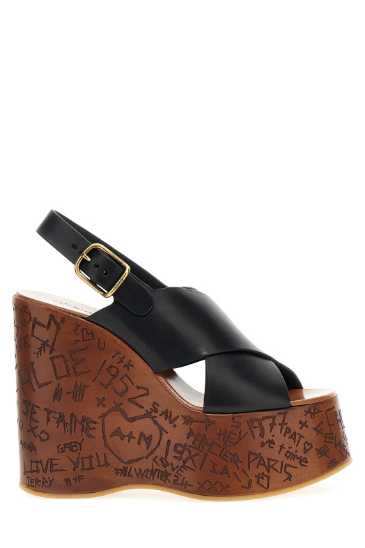 'Maxime' wedges Black 'Maxime' wedges Black