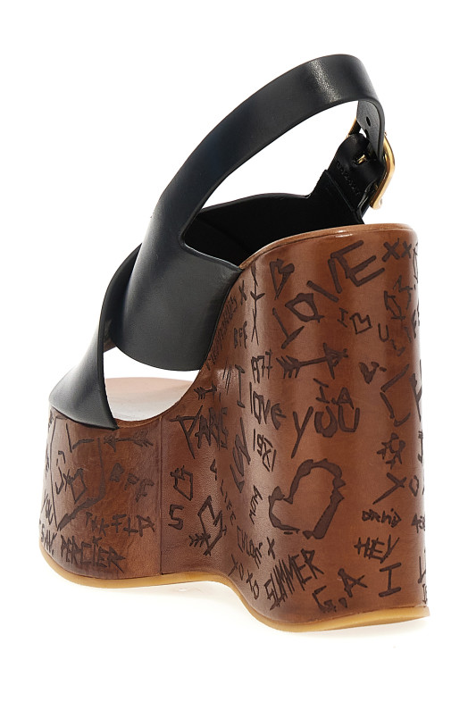 'Maxime' wedges Black 'Maxime' wedges Black