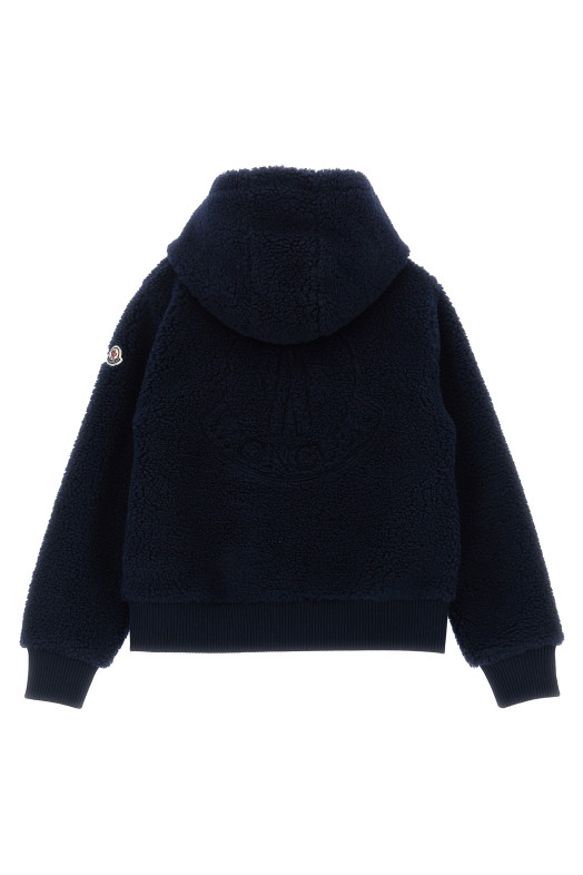 Худі з капюшоном Teddy, синій MONCLER ENFANT K29548G0001689A3X778 Худі з капюшоном Teddy, синій MONCLER ENFANT K29548G0001689A3X778