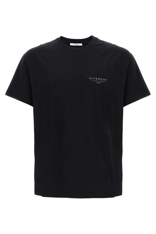 Футболка з логотипом Чорна GIVENCHY BM71NK3YRV001 Футболка з логотипом Чорна GIVENCHY BM71NK3YRV001