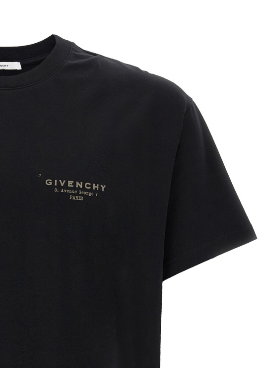 Футболка з логотипом Чорна GIVENCHY BM71NK3YRV001 Футболка з логотипом Чорна GIVENCHY BM71NK3YRV001