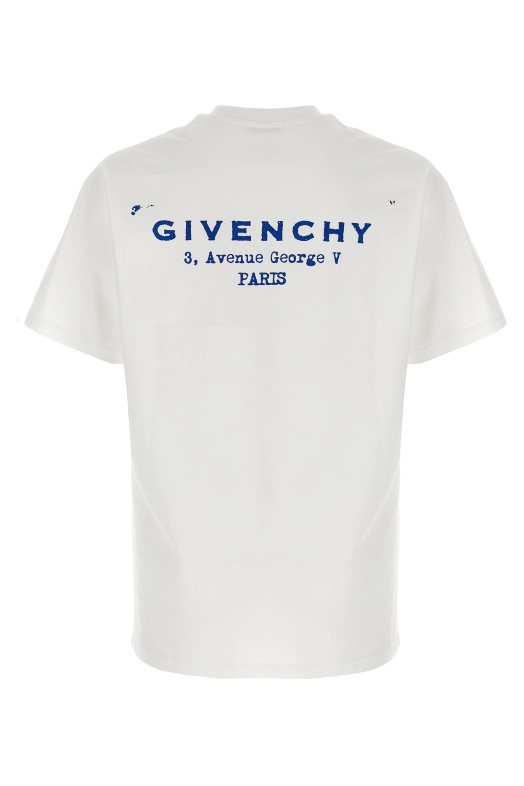 Футболка с логотипом Белая GIVENCHY BM71NK3YRJ100