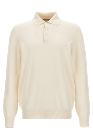 Cashmere polo shirt White Cashmere polo shirt White
