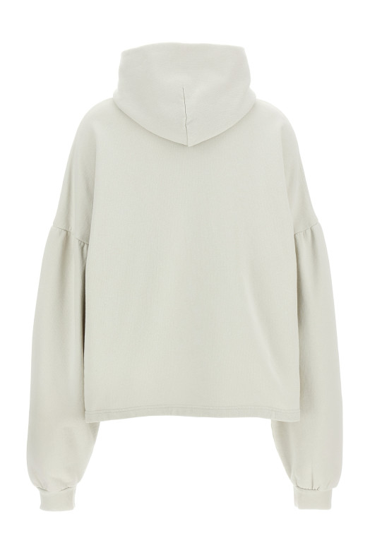 Толстовка с укороченным логотипом, серая BALENCIAGA 818433TSVO39012