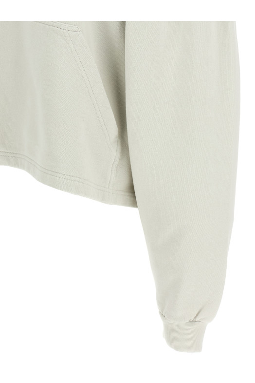 Толстовка с укороченным логотипом, серая BALENCIAGA 818433TSVO39012