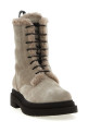Suede combat boots Monile Gray