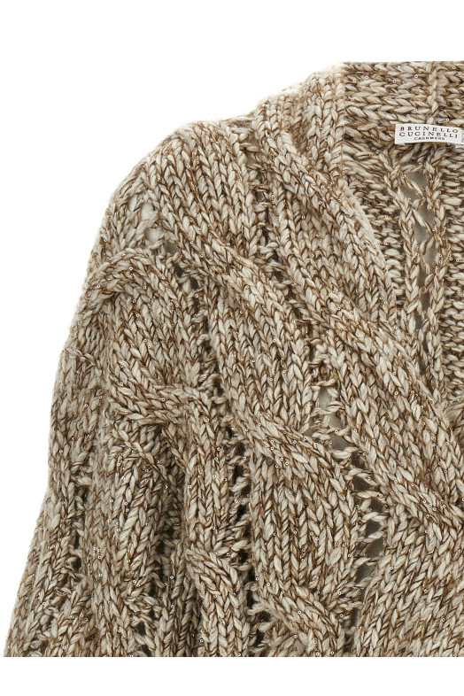 Short-sleeved cardigan Beige Short-sleeved cardigan Beige
