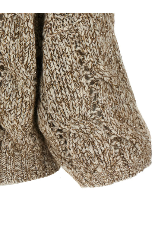 Short-sleeved cardigan Beige Short-sleeved cardigan Beige