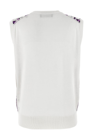 'Maiolica' printed vest Purple