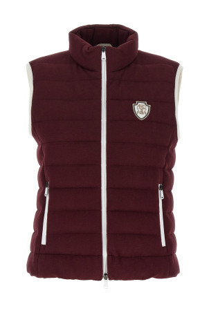 Жилет с логотипом бордовый BRUNELLO CUCINELLI MG9277778C9663 Жилет с логотипом бордовый BRUNELLO CUCINELLI MG9277778C9663