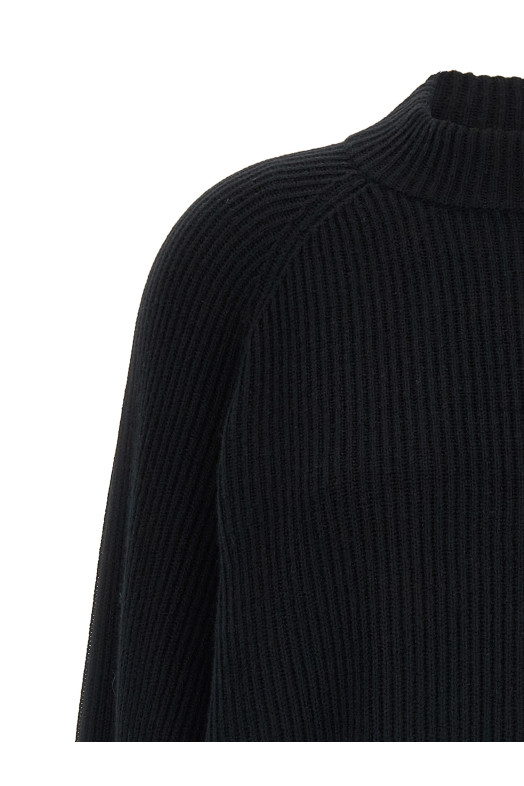 'Monile' cuffs sweater Black