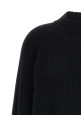 'Monile' cuffs sweater Black