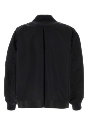 Black nylon padded jacket SACAI (SCW201)
