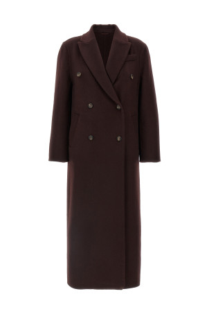 Cashmere coat Bordeaux