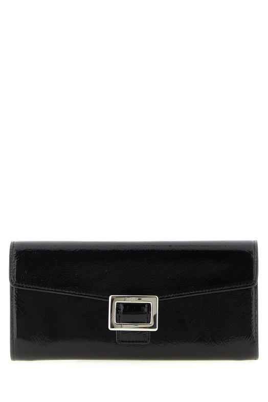 'Belle Vivier' wallet on chain Black