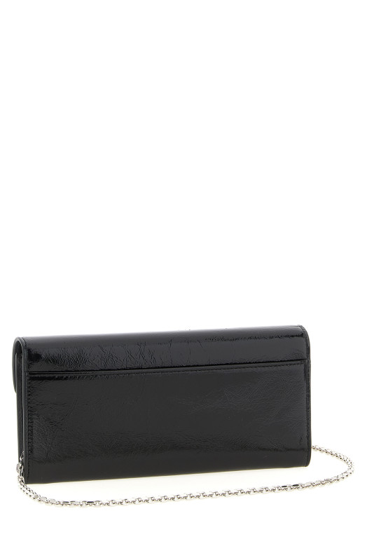 'Belle Vivier' wallet on chain Black