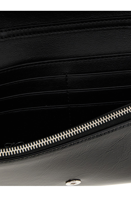 'Belle Vivier' wallet on chain Black