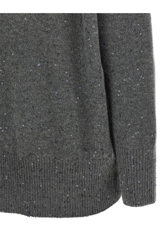 Sequin sweater Gray