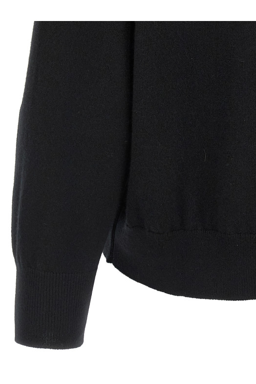 Светр Monile crop, чорний BRUNELLO CUCINELLI M12212600C101 Светр Monile crop, чорний BRUNELLO CUCINELLI M12212600C101
