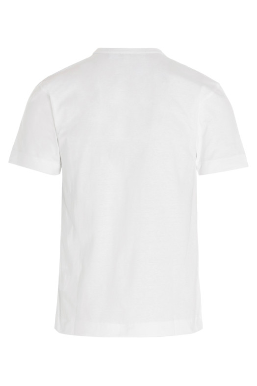 Футболка з логотипом Біла COMME DES GARÇONS PLAY AXT1082 Футболка з логотипом Біла COMME DES GARÇONS PLAY AXT1082