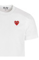 Футболка з логотипом Біла COMME DES GARÇONS PLAY AXT1082 Футболка з логотипом Біла COMME DES GARÇONS PLAY AXT1082