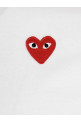 Футболка з логотипом Біла COMME DES GARÇONS PLAY AXT1082 Футболка з логотипом Біла COMME DES GARÇONS PLAY AXT1082