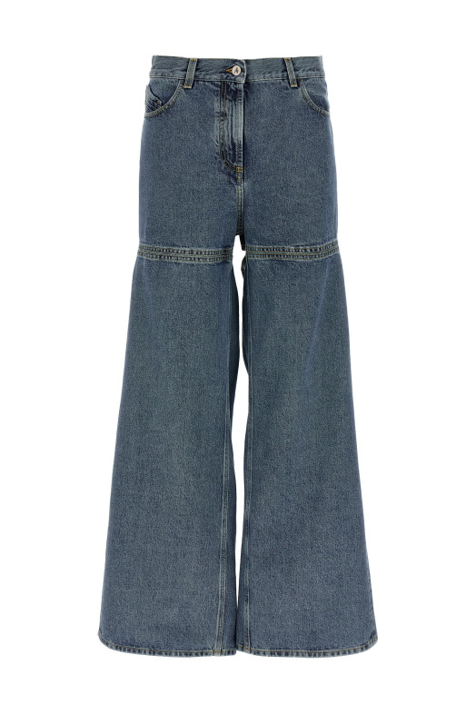 Джинсы с вырезами BLUE THE ATTICO 251WCP00277024