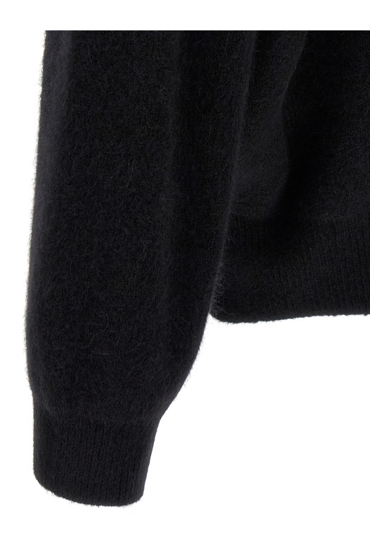 Вязаный кардиган с капюшоном Черный RICK OWENS RU02E1688KWP09 Вязаный кардиган с капюшоном Черный RICK OWENS RU02E1688KWP09