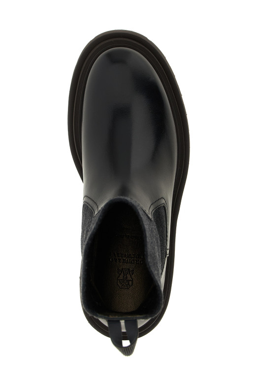 Ботильоны Precious Loop Detail Черный BRUNELLO CUCINELLI MZOLG3034C101