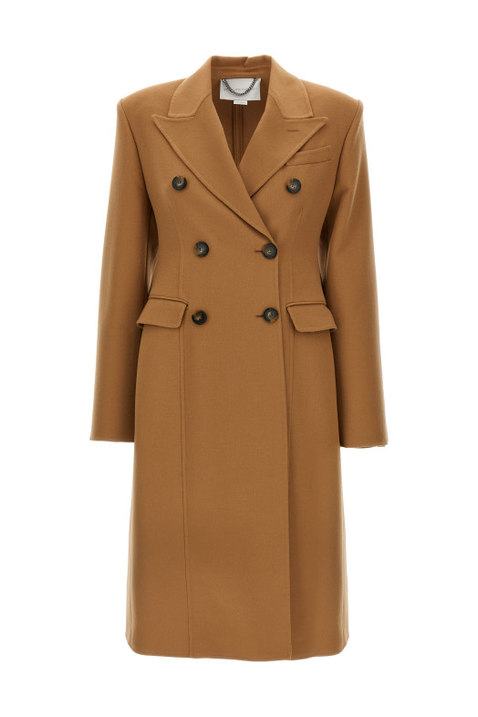 Шерстяное пальто Бежевое STELLA MCCARTNEY 660127SPB052745 Шерстяное пальто Бежевое STELLA MCCARTNEY 660127SPB052745