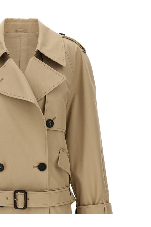 Хлопковый тренч Бежевый THE ATTICO 251WCC00085198 Хлопковый тренч Бежевый THE ATTICO 251WCC00085198