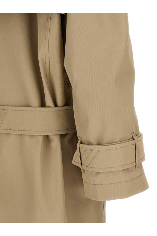 Хлопковый тренч Бежевый THE ATTICO 251WCC00085198 Хлопковый тренч Бежевый THE ATTICO 251WCC00085198