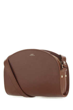 Коричнева шкіряна сумка через плече Demi Lune, різнокольорова A.P.C. (PXAWVF61048) Коричнева шкіряна сумка через плече Demi Lune, різнокольорова A.P.C. (PXAWVF61048)