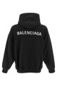 Худі з вишитим логотипом Чорно-сірий BALENCIAGA 767877TRVJ31569 Худі з вишитим логотипом Чорно-сірий BALENCIAGA 767877TRVJ31569
