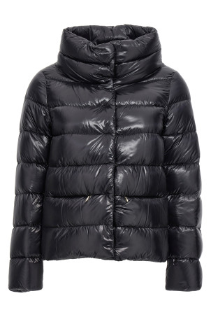 Куртка з широким коміром Чорна HERNO PI001781D12017Z9300