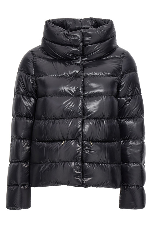 Куртка з широким коміром Чорна HERNO PI001781D12017Z9300