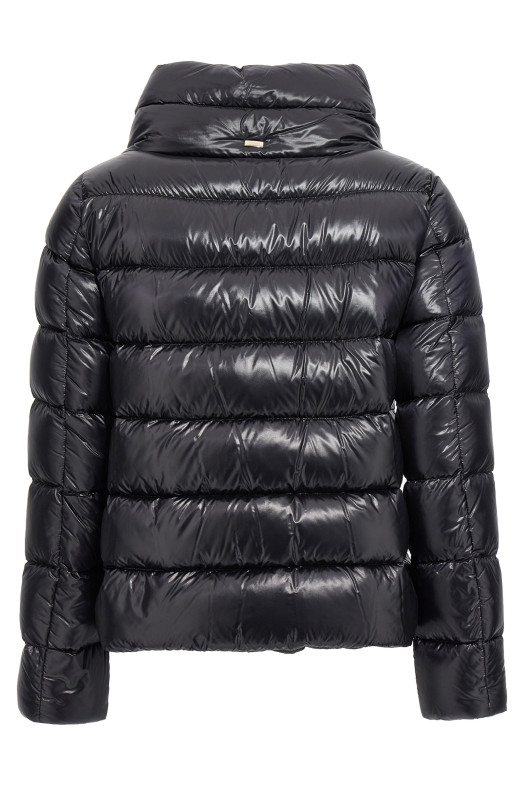 Куртка з широким коміром Чорна HERNO PI001781D12017Z9300