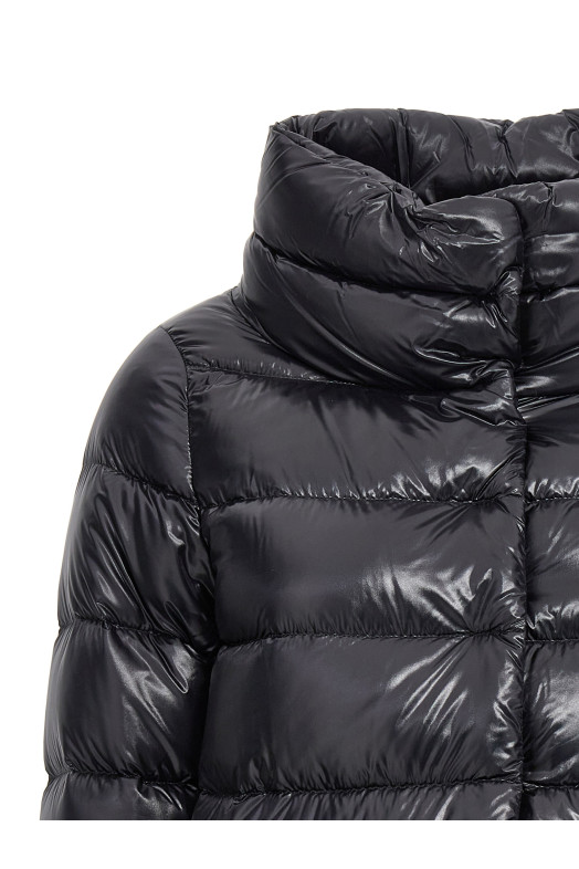 Куртка з широким коміром Чорна HERNO PI001781D12017Z9300