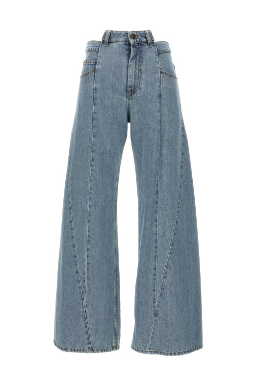 Джинси з асиметричною талією, СИНІЙ MAISON MARGIELA S51LA0128S30617966 Джинси з асиметричною талією, СИНІЙ MAISON MARGIELA S51LA0128S30617966