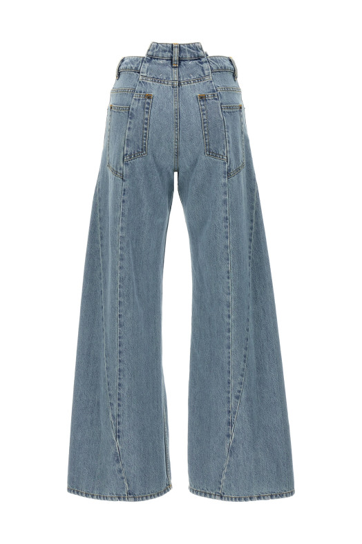 Джинси з асиметричною талією, СИНІЙ MAISON MARGIELA S51LA0128S30617966 Джинси з асиметричною талією, СИНІЙ MAISON MARGIELA S51LA0128S30617966