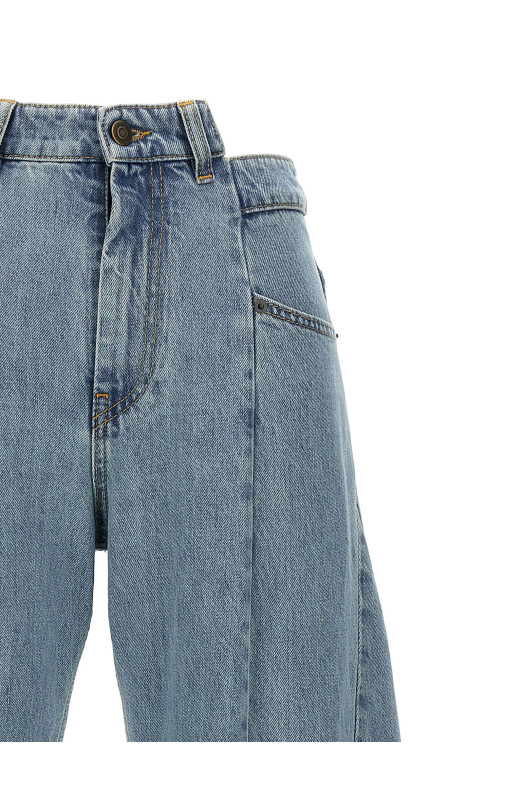 Джинси з асиметричною талією, СИНІЙ MAISON MARGIELA S51LA0128S30617966 Джинси з асиметричною талією, СИНІЙ MAISON MARGIELA S51LA0128S30617966