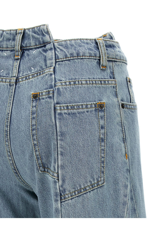Джинси з асиметричною талією, СИНІЙ MAISON MARGIELA S51LA0128S30617966 Джинси з асиметричною талією, СИНІЙ MAISON MARGIELA S51LA0128S30617966