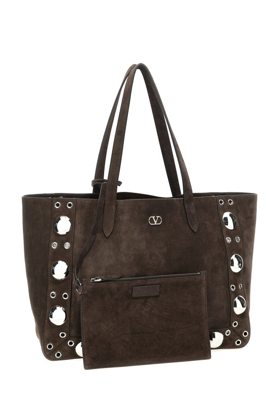 Сумка для покупок Valentino Garavani «Nellcôte» коричневая W2B0R79JET0TO