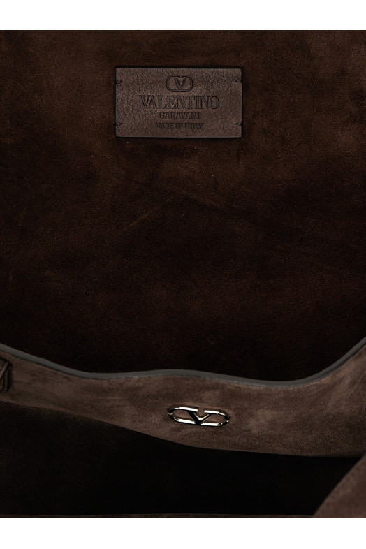Сумка для покупок Valentino Garavani «Nellcôte» коричневая W2B0R79JET0TO