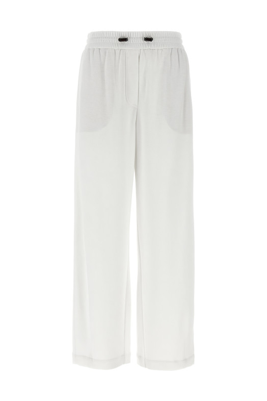 Бавовняні джоггери White BRUNELLO CUCINELLI MG927VD299C7220 Бавовняні джоггери White BRUNELLO CUCINELLI MG927VD299C7220