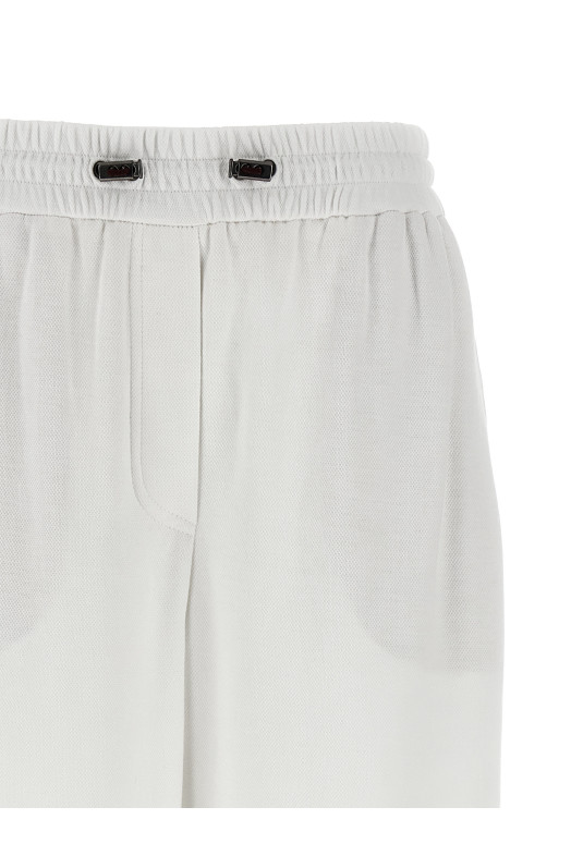 Бавовняні джоггери White BRUNELLO CUCINELLI MG927VD299C7220 Бавовняні джоггери White BRUNELLO CUCINELLI MG927VD299C7220