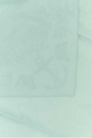 Шовковий шарф морського зеленого кольору ALEXANDER MCQUEEN (8363293009Q) Шовковий шарф морського зеленого кольору ALEXANDER MCQUEEN (8363293009Q)