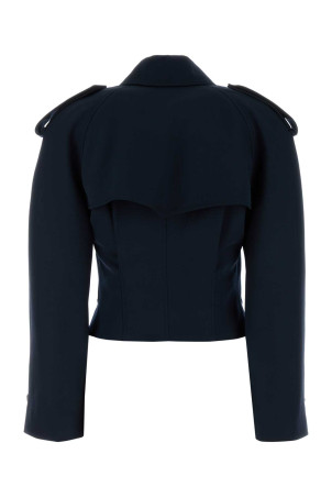 Тренч з вовни темно-синього кольору ALEXANDER MCQUEEN (838920QJACH) Тренч з вовни темно-синього кольору ALEXANDER MCQUEEN (838920QJACH)