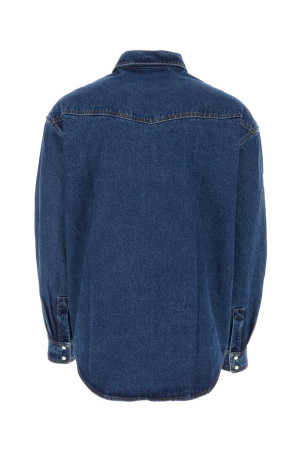 Denim shirt White PALM ANGELS (PMYD023R24DEN002) Denim shirt White PALM ANGELS (PMYD023R24DEN002)
